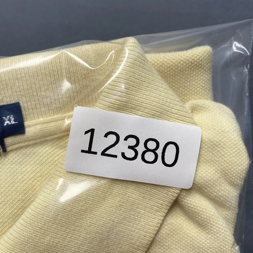 Polo Ralph Lauren Polo Shirt Mens XL Yellow 100% Cotton Classic Fit Pony Logo